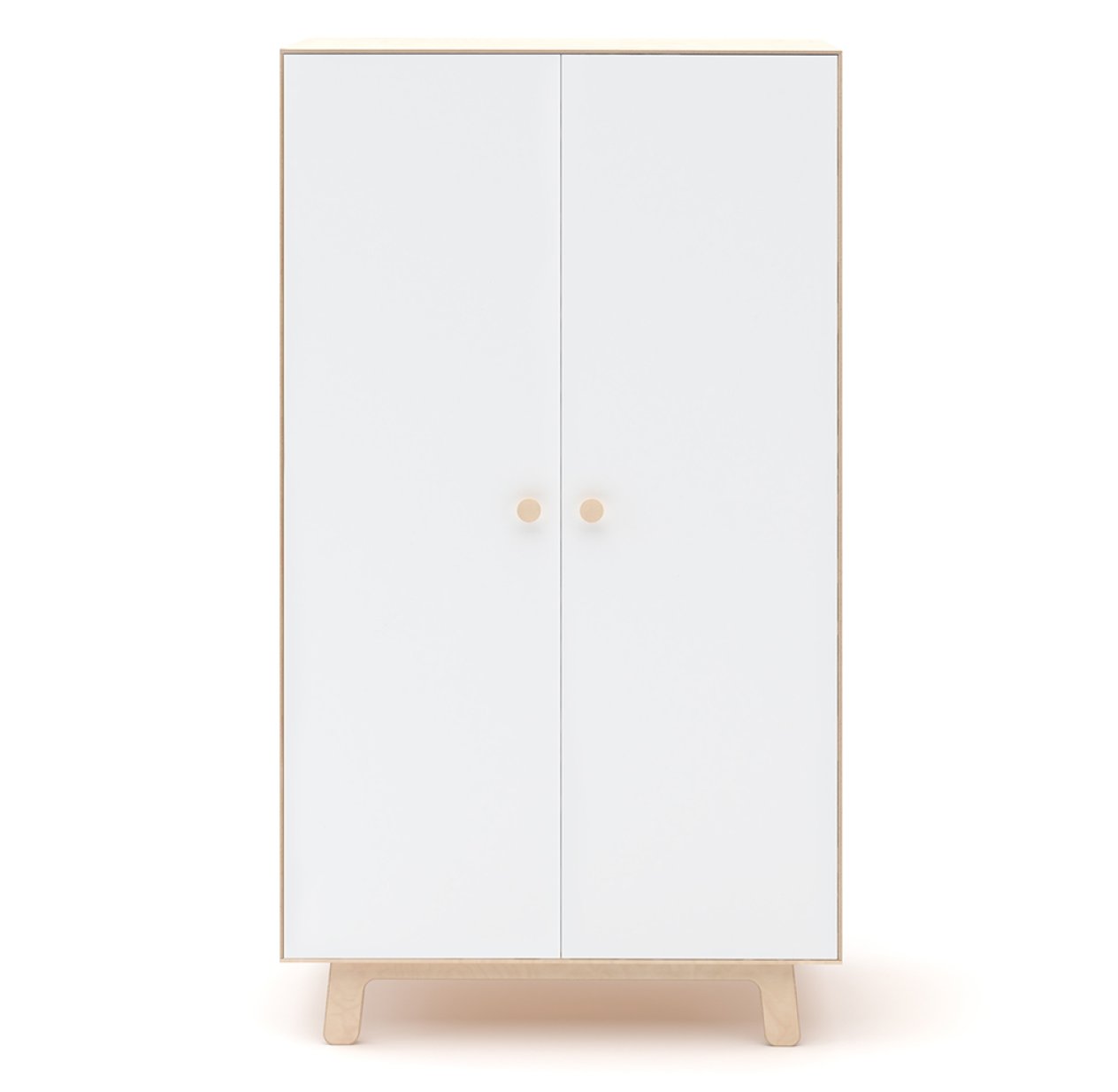 Armoire Merlin - Blanc/Bouleau